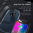 thumbnail image 3 of USB C Car Charger,FiveBox 3.4A Fast Charging Car Charger Adapter with 3ft Type C Cable Car Phone Charger USB C Cable Type C Car Charger Cigarette Lighter Adapter,Black, 3 of 6