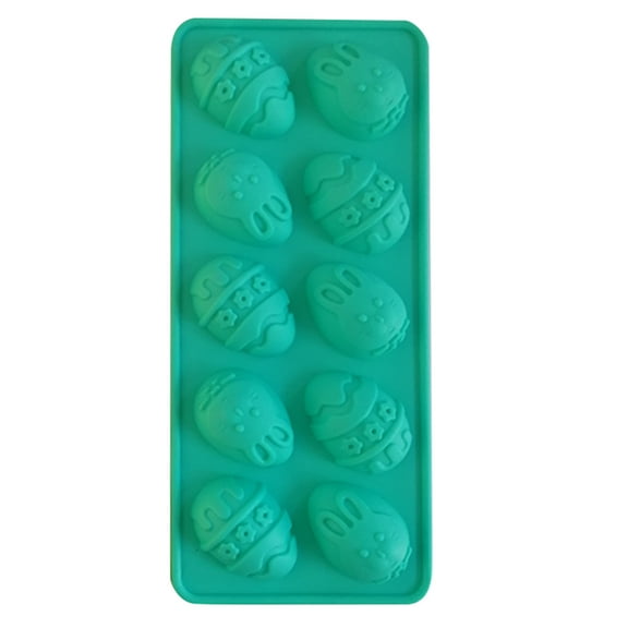 Easter Egg Jello Molds, 1 Pack Easter Egg Chocolate Molds with Bunny Shape Silicone Treat Mold for Chocolate Candy Jello Wax Muffin Cupcake Cake Decor