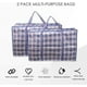 thumbnail image 4 of de 2 Bolsa de Almacenamiento, Bolsa de Almacenamiento de Ropa de Gran Capacidad Bolsas de Mudanza con Cremallera para Lavandería, Mudanzas, Compras Azul, 70cm*50cm*25cm, 4 of 7