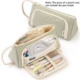 thumbnail image 1 of Estuche de lápices de gran capacidad para estudiantes, papelería, almacenamiento de bolígrafos, suministros escolares, estuches para lápices, bolsas, suministros de papelería de oficina hola suerte  unisex, 1 of 2