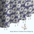 thumbnail image 6 of Blue Daisy Flower Floral Pattern Shower Curtain 72"x72" ,Bathroom Decorative Shower Curtains Set with 12 Hooks,Modern Waterproof Washable Shower Curtain, 6 of 6