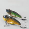 thumbnail image 2 of 3PC BIQIANWO Fishing Lures Durable 3D Printed VIB Vibration Treble Hooks Mackerel Bass Long Casting Fake Spinner bait, 2 of 9
