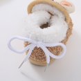 thumbnail image 7 of Cute Plush Cartoon Decoration Plush Patchwork Babies' Soft-soled Toddler Shoes Babies' Lace-up Snow Boots Babies' Cotton-padded Shoes Christmas Gift, 7 of 7