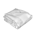 thumbnail image 3 of XMXT Throw Blanket, White Marble Print Machine Washable Blankets for Sofa, 40 x 30 inches White, 3 of 9