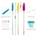 thumbnail image 3 of 100 Pcs Disposable Eyelash Mascara Brushes, Eye Lash Brush, Spoolies for Eyelash Extensions (green), 3 of 5