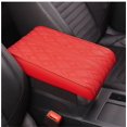 thumbnail image 2 of LEEYNEER Wave Embroider PU Leather Car Armrest Mat Center Console Arm Rest Protection Cushion Auto Armrests Storage Box Cover Pad, 2 of 2