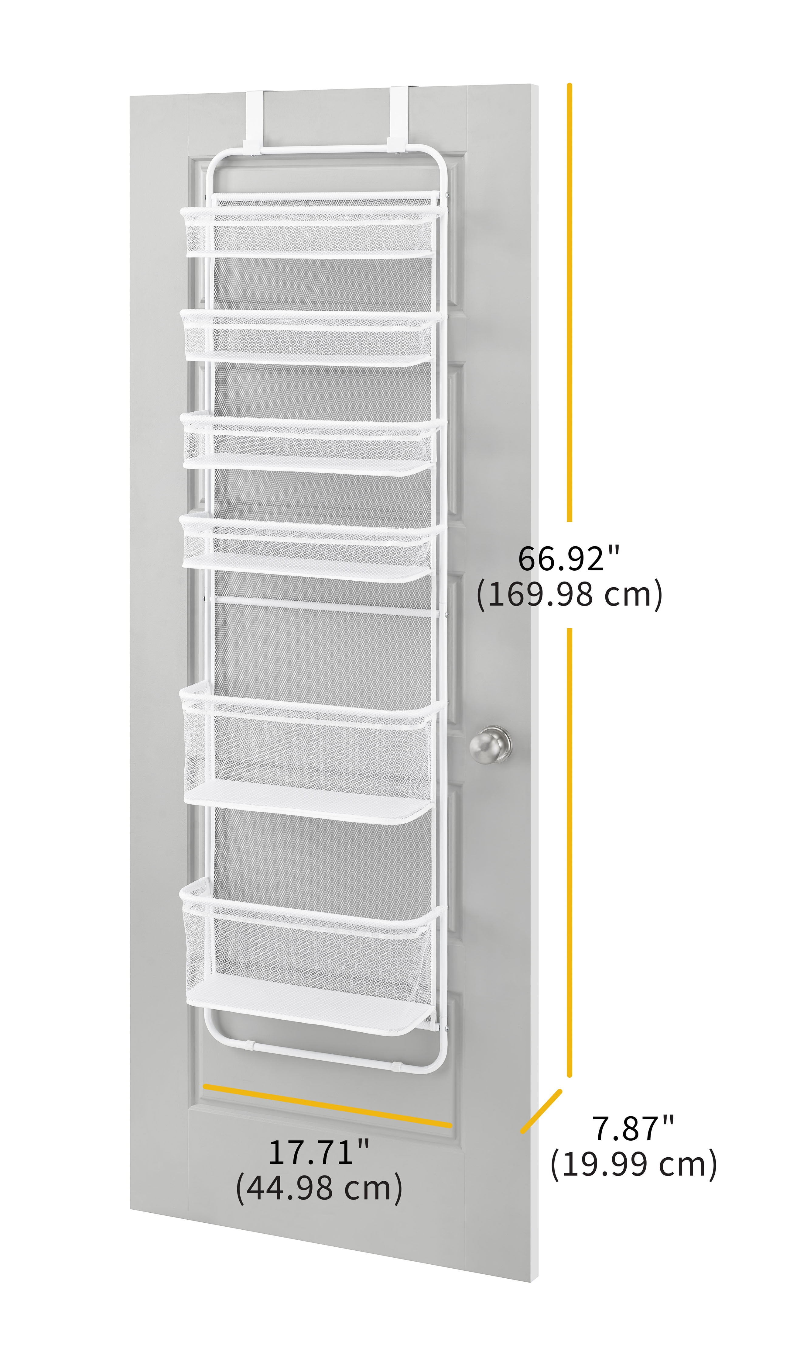 Whitmor 6 Shelf Over-the-Door Organizer - White