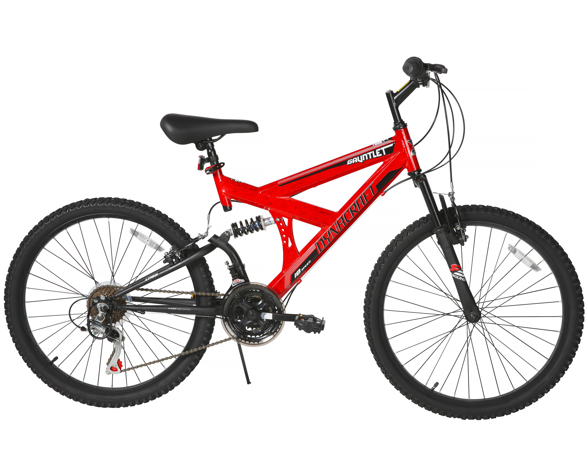 Dynacraft Gauntlet Boys 24" Mountain Bike, Red photo 2