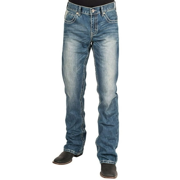 Stetson Western Jeans Mens 1014 Fit Light Wash 11-004-1014-4016 BU