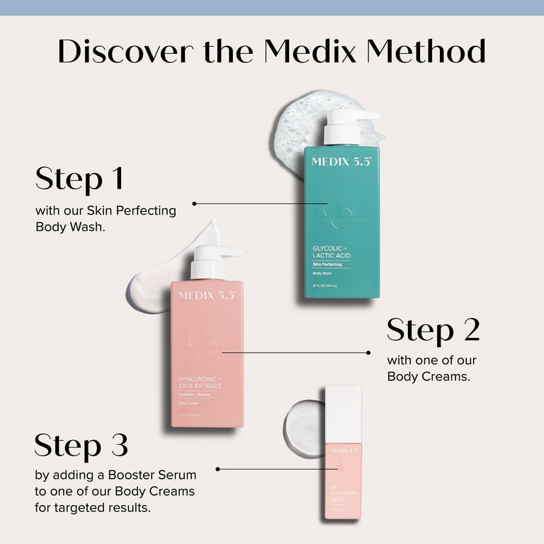 MEDIX 5.5 Hyaluronic Acid Softening Face & Body Cream + 3