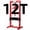 12 Ton, variant on GARVEE 20-Ton Hydraulic Shop Press,H-Frame Design,7-Position Adjustable Height,Removable Plates & Dust Cover,Ideal for Garage/Professional Use,Red