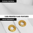 thumbnail image 4 of G128 Combo Pack: 6 Feet Tangle Free Spinning Flagpole (Black) Solid White Flag 3x5 ft Printed 150D Brass Grommets (Flag Included) Aluminum Flag Pole, 4 of 9