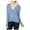 blue, variant on bar III Womens V-Neck Pullover Sweater, Blue, Large