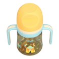 thumbnail image 3 of Wide Neck Sippy Straw Bottle Spill Proof Easy Grip Training Cup with Weighted Staw for Toddlers Yellow Small, 3 of 3