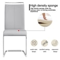 thumbnail image 5 of Sumdeal Modern Dining Chairs Set of 4,Modern Dining Chairs with C-Shape Metal frame leg with High Density Sponge Leather,Dining Chairs for Dining Room,Kitchen,Living Room, 5 of 8