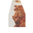 thumbnail image 2 of BSDHOME Rock Montagne Orange Jaune Nature Coton Lin Table Runner 16x72 Pouces, 2 of 4