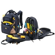 CLC Custom Leathertcraft 1134 Carpenters Tool Backpack, 44 Pockets, Padded Back Support