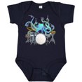 thumbnail image 3 of Inktastic Cute Blue Octopus Drumming Boys or Girls Baby Bodysuit, 3 of 5
