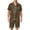 12# Coffee, variant on Mens Satin Silk Pajamas Sets Short Sleeve Button-Down Sleepwear Two Piece Loungewear with Pockets Black 3XL