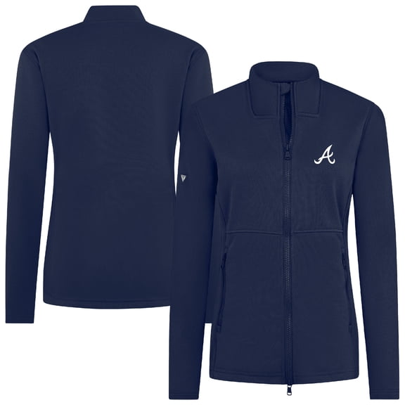 Women's Levelwear Navy Atlanta Braves Driven Insignia 2.0 Full-Zip Jacket