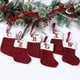thumbnail image 5 of Letras Medias navideñas Tejido Colgante para árbol de Navidad Adornos para el hogar Gorro navideño 2024 Calcetines con alfabeto Decoración de año nuevo 2025, 5 of 5
