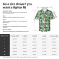 thumbnail image 5 of Fuzoiu Succulents 1 Print Hawaiian Shirt for Men, Summer Beach Casual Short Sleeve Button Down Shirts, Men’s Beach Summer Shirts with Pocket,XX-Large, 5 of 7