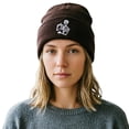 thumbnail image 6 of SYMOID Winter Hat for Men Women - Cuffed Knit Beanie with Skeleton Embroidery, Coffee Hats,Size Free Size, 6 of 6