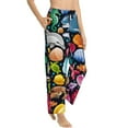 thumbnail image 2 of Xecao Underwater Diving Animals Women's Straight Lounge Pajama Pants: The Epitome of Relaxed Sleepwear, 2 of 9