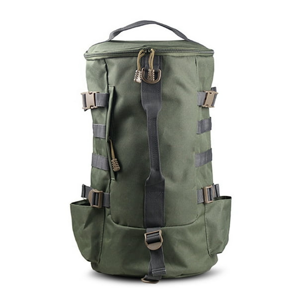 walmeck Multi-functional Large Capacity Fishing Backpack Outdoor Travel  Camping Fishing Rod Reel Tackle Bag Shoulder Bag Luggage Bag 