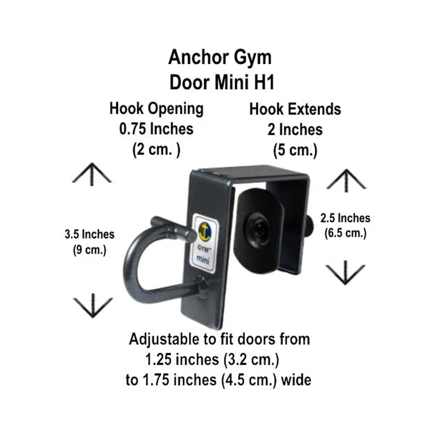 Anchor Gym Mini Steel Door Mount for Resistance Bands and Strength Training