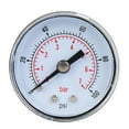 thumbnail image 1 of Manómetro mecánico para aire, aceite y agua, conexión trasera BSPT de 1/8" (0-100 psi, 0-7 bar), 1 of 10