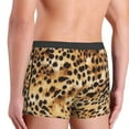 thumbnail image 6 of Male Fashion Leopard Underwear Faux Animal Fur Leather Texture Boxer Briefs Stretch Shorts Panties Underpants, 6 of 7