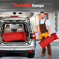 thumbnail image 3 of Eastvita Heavy-Duty 2-Pack Blue Steel Car Ramps - 2000 LB Capacity Each/8-Inch Low Profile/Non-Slip Surface for Oil Changes in Home Garage or Auto Repair Shop/Durable/Strong//Easy..., 3 of 5