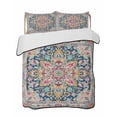 thumbnail image 2 of Colorful Boho Twin Size Down Alternative Comforter,Lightweight Comforter Quilt Bedding Set with Pillow Shams Ethnic Vintage Mexican Flowers Southwestern All Seasons Bed Comforter Duvet Insert 68"x86", 2 of 7
