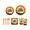 #A01-A, variant on Happy Halloween Disposable Tableware Set, 80pcs Orange Black Party Supplies with Plates Cups Napkins Cutlery Straws for Kids Adults Home School Gatherings