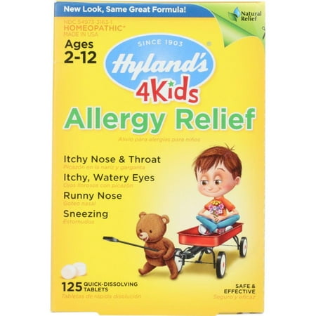 Hyland's Allergy Relief, Quick-Dissolving Tablets, 125 Tb (Pack of 3)