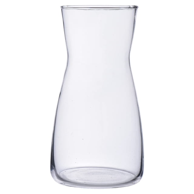 Florero de cristal Nisoger, 20 cm, transparente, para centro de mesa