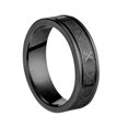 thumbnail image 1 of 2022 Vintage Roman Numerals Men Rings Temperament Fashion 6mm Width Stainless Steel Rings For Men Jewelry Gift black 12, 1 of 5