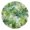 Gold, variant on Round Art Wall Clock Vintage Oil Painting Texture Decorative Clock Gold Pointer, Multi-Purpose Desktop & Hanging Creative Decor Clock for Home Living Room Green Maple Leaves