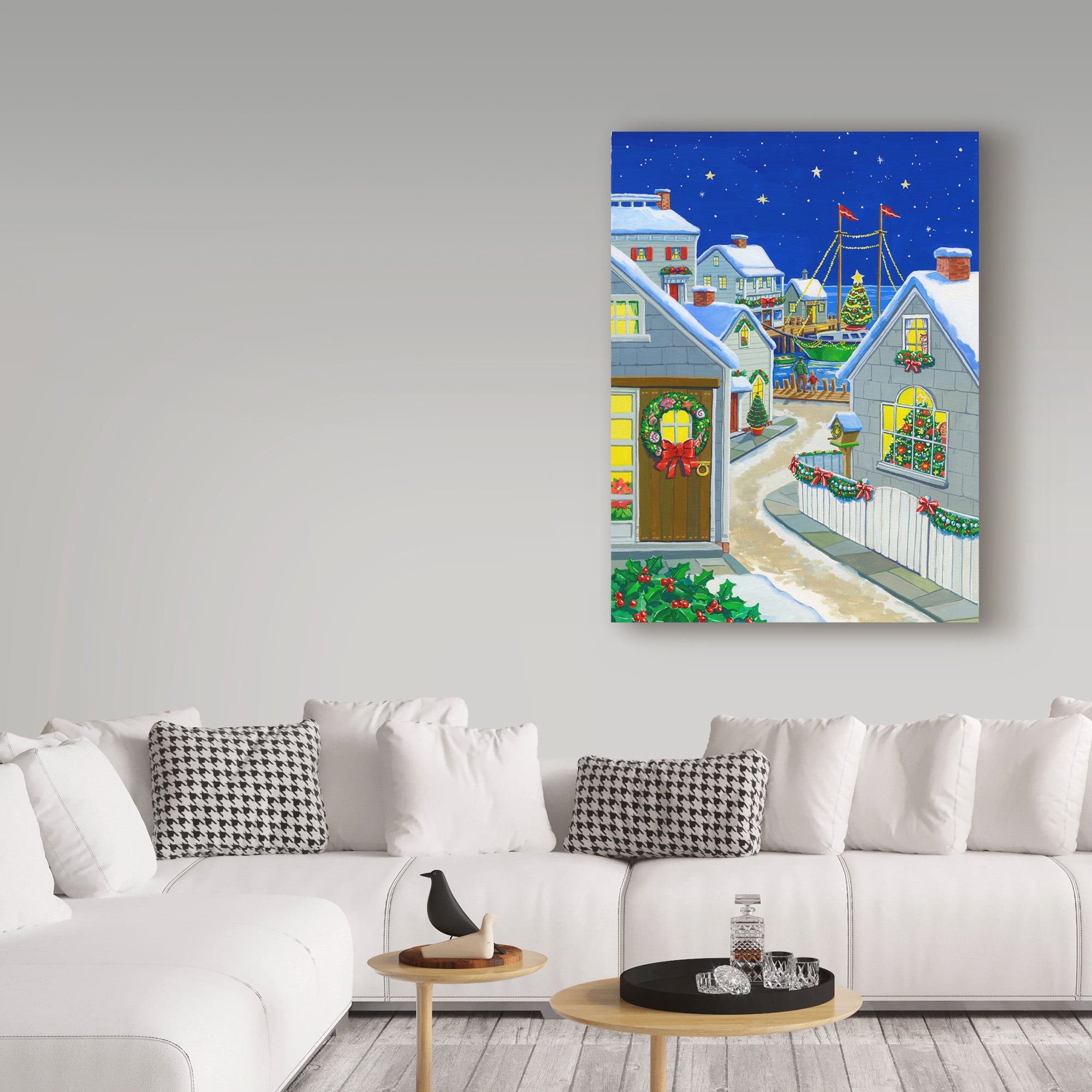 Trademark Fine Art 'All Is Bright' Canvas Art by Geraldine Aikman