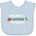 thumbnail image 3 of Inktastic Grammys Little Cowboy with Cowboy Hat and Boots Boys Baby Bib, 3 of 4