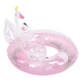 thumbnail image 4 of Flotador inflable para piscina con forma de cisne doble para niñas, tamaño 70, color rosa brillante, para niños, 4 of 8
