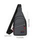 thumbnail image 3 of Mochila impermeable de nailon para el pecho – Mensajero de hombro ligero, multicompartimento, puerto para auriculares, viaje resistente al exterior, gris/negro/azul/verde ejército, 30x17x5cm, 3 of 6
