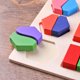 thumbnail image 1 of Formas geométricas de madera Ordenar Matemáticas Montessori Puzzle Niños Juguetes educativos (2) Ehuebsd libre de BPA, 1 of 9