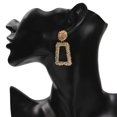 thumbnail image 2 of Pendientes de aleación trapezoidal geométrica hueca a la moda para mujer Wmkox8yi sjalhkljlk4207, 2 of 7