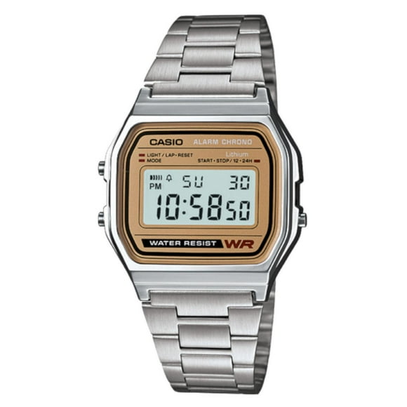 Reloj CASIO A158WEA-9CF Vintage Retro-Acero plateado 33 mm Casio A158WEA-9VT