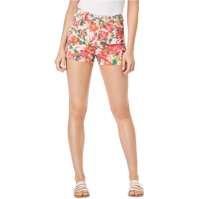 Pantalones Cortos de Mezclilla Casual Floral GUESS para Mujer Rosa 28