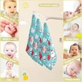 thumbnail image 2 of Coolnut Cute Santa Claus Baby Muslin Washcloths Face Towel, Christmas Penguins Burp Cloths Cotton Wipes 5 PCS Infant Wash Cloth for Newborn Boys Girls 12x12 inches, 2 of 6