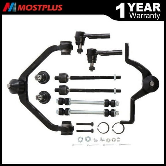 MOSTPLUS 10PCS Front Control Arms Ball Joints Tie Rods Kit for Ford Ranger & Explorer 4WD