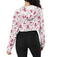thumbnail image 4 of Suhoaziia Plant Mushroom Ladies Cropped Hoodies Casual Art Streetwear Soft Breathable Pullover Hooded Size 2XL Athletic Round Neck Outfit Shopping Sweatshirt Date Yoga Streetwear, 4 of 6